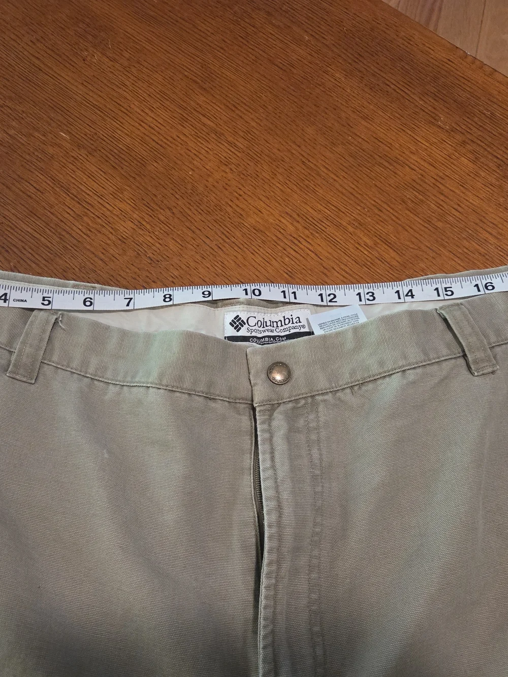 Columbia Authentic Active Outdoor Pants — Light Olive
